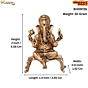 Brass Ganesha 2 Inch KBH09726