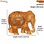 Wooden Elephant Figurine  6 Inch KBH09740