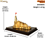 Large Metal Ram Mandir Memento  9 Inch KBH09805