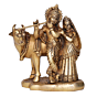 Brass Radha Krishna statue KBH09807