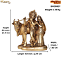 Brass Radha Krishna statue KBH09807