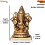 Brass Ganesh Idol KBH09816