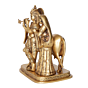 Brass Radha Krishna 10 Inch KBH09819