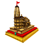 MDF WODDEN Ram Mandir Memento  9 Inch KBH09821