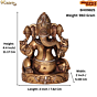 Brass Ganesha Idol KBH09825