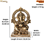 Brass Ganesha Idol KBH09826