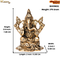 Brass Ganesha Idol KBH09831