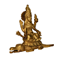 Brass Narmada Goddess Idol KBH09843