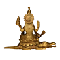 Brass Narmada Goddess Idol KBH09843