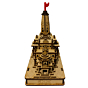 Wooden Ram Mandir KBH09847