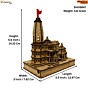 Wooden Ram Mandir KBH09847