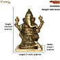 Brass Ganesha Idol KBH09849