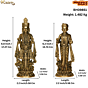 Brass Swaminarayan Pair KBH09851