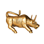 Brass Bull Statue  7 Inch KBH09872