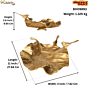 Brass Sparow Leaf Plate KBH09893