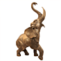 Large Brass Wild Elephant Statue for Home Decor BH09902