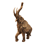Large Brass Wild Elephant Statue for Home Decor BH09902