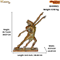 Handmade Brass Contemporary Dance Couple KBH09921