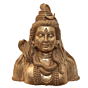 Large Brass Shiv Shankar Face BH09927