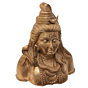 Large Brass Shiv Shankar Face BH09927