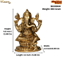 Brass Ganesha Idol KBH09930