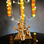 Brass Ganapati Worshipping Shivalinga KBH09936