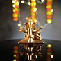 Brass Ganapati Worshipping Shivalinga KBH09936