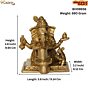 Brass Ganapati Worshipping Shivalinga KBH09936
