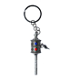 Brass Tibetian Prayer Wheel Keychain with Ring  KBH09958