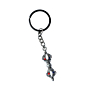 Brass Tibetan Dorjee  Vajra KeyChain with Ring  KBH09960
