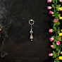 Brass Tibetan Prayer Bell KeyChain with Ring 2 Inch KBH09962