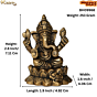 Brass Ganesha Idol KBH09968