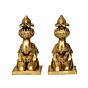 Brass Elephant Set Of two 3 Inch KBH09984