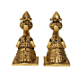 Brass Elephant Set Of two 3 Inch KBH09984
