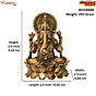 Brass Ganesha Idol KBH09986