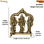 Brass Ram darbar Statue KBH09991