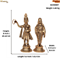Brass Yamunaji Mahaprabhuji Idol for Home Temple BH09997