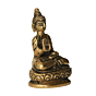 Brass Buddha Idol  3 Inch KBH09998