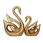 Brass Swan Pair Figurines KBH10005