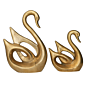 Brass Swan Pair Figurines KBH10005