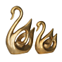 Brass Swan Pair Figurines KBH10005