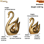 Brass Swan Pair Figurines KBH10005