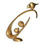 Brass Decorative Birds Design Modern Art Statue KBH10007
