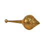 Brass Gada Traditional Brass Mace for Temple and Home Decor KBH10017