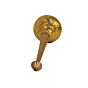 Brass Gada Traditional Brass Mace for Temple and Home Decor KBH10017