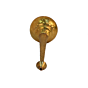 Brass Gada Traditional Brass Mace for Temple and Home Decor KBH10017