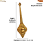 Brass Gada Traditional Brass Mace for Temple and Home Decor KBH10017