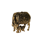 Brass Cow and Calf Statue KBH10040