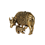 Brass Cow and Calf Statue KBH10040