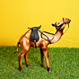 Handcrafted Leather Camel Statue BH10077